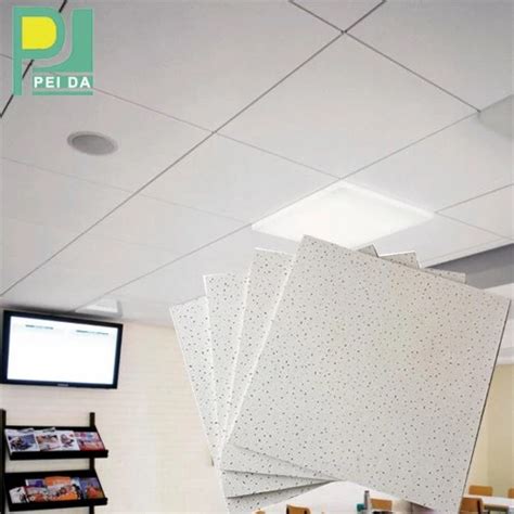 Cheap Mineral Fiber Acoustical Suspended Ceiling Tiles Mineral Fiber