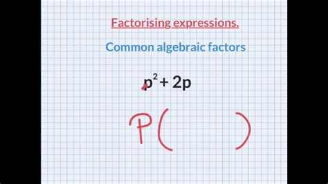 Factorising Expressions Youtube