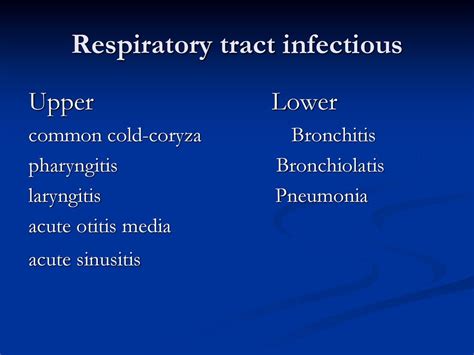 Respiratory Tract Infectious Ppt Download