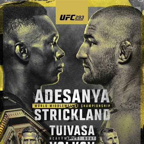 Ufc Start Time Full Fight Details Adesanya Vs Strickland