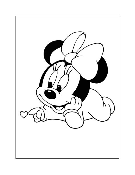 Minnie Mouse With Balloons Coloring Page ⋆ coloring.rocks!