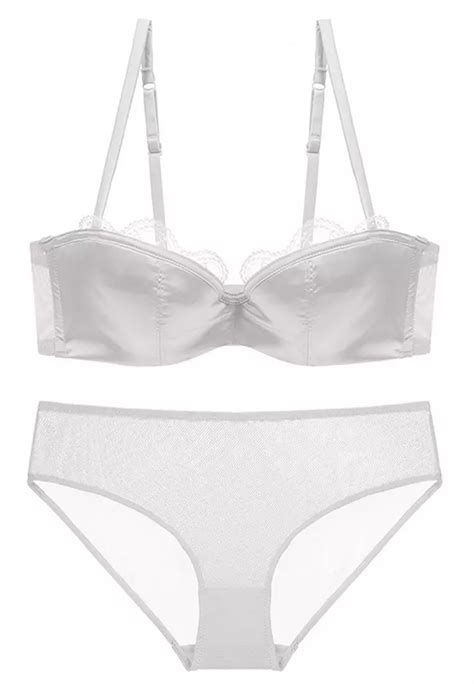 Buy Lycka Lmz Lady Sexy Bra And Panty Lingerie Set White Online Zalora Philippines
