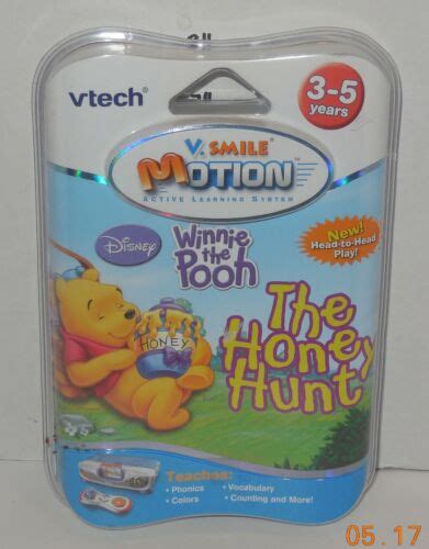 Vtech Vsmile V Motion Disney Winnie The Pooh The Honey Hunt Game Educational Ebay