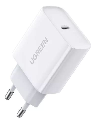 Carregador R Pido Turbo W Qc Ugreen Sa Da Usb C Branco