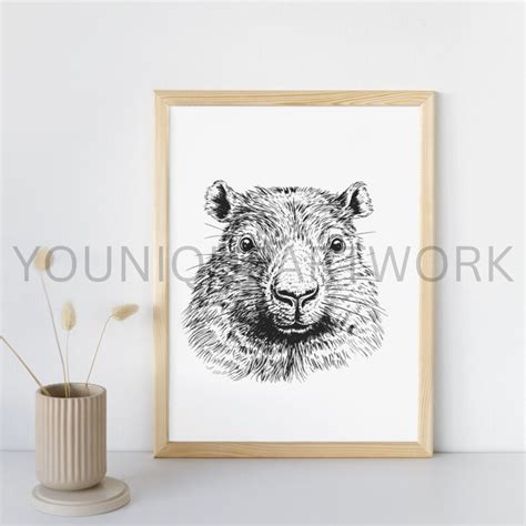 Capybara SVG Bundle PNG Capybara Clipart Hand Drawn Etsy