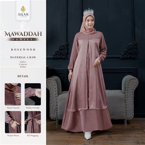 Jual Silmi Mawaddah Gamis Untuk Kondangan Model Terbaru Remaja