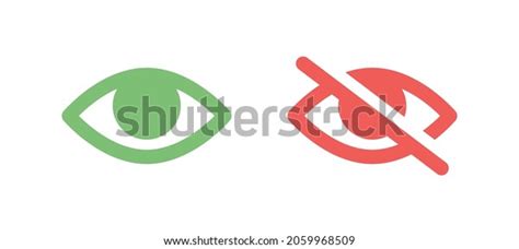 hide show symbol vector illustration eye stock vector royalty