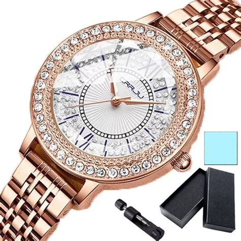 Reloj Elegante De Cuarzo Para Mujer Con Diamantes De Imitaci Meses