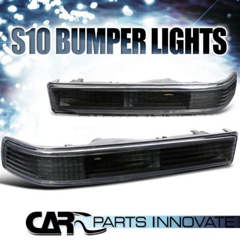 Find Chevy Gmc 98 04 S10 Blazer Sonoma Bumper Lights Corner Signal Lamp Black In Walnut