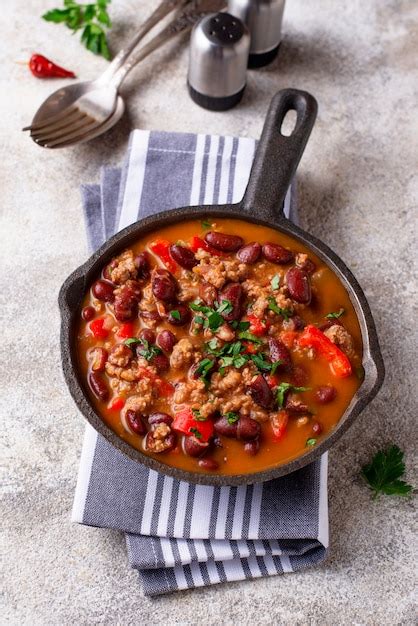 Premium Photo Traditional Mexican Dish Chili Con Carne