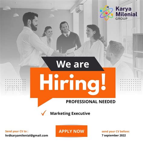 Lowongan Kerja Marketing Executive Di Karya Milenial Group Lokerjogja Id