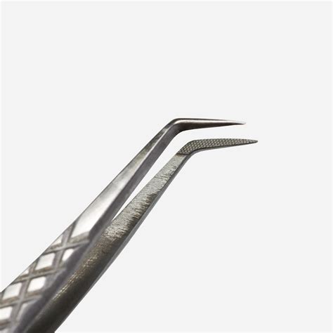 45 Degree Fiber Tip Tweezers Lashbase Inc