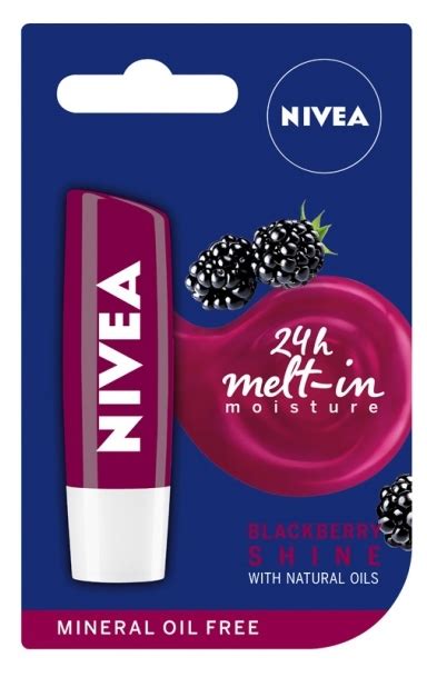 Бальзам для губ Ожина Nivea Blackberry Shine Caring Lip Balm