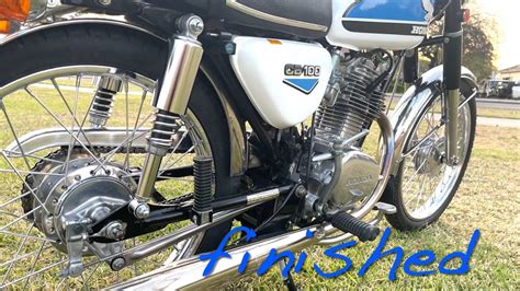 Finishing 1972 Honda cb100 k2 restoration (Garage72) - YouTube