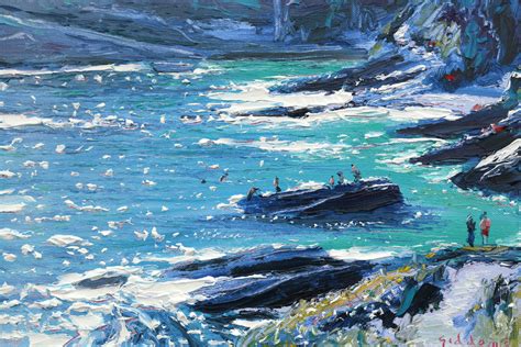 Prussia Cove Cornish Art By Andrew Giddens