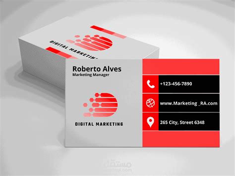 تصميم بطاقة عمل Bussines Card مستقل