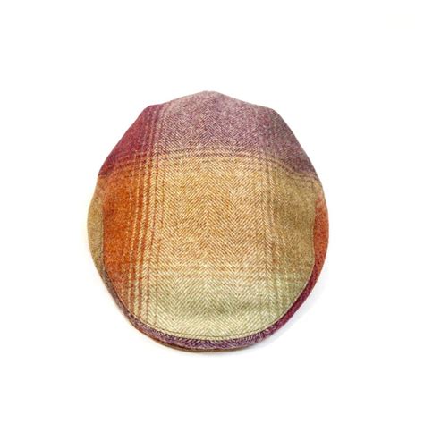dawn pure wool check flat cap kempadoo millar headwear