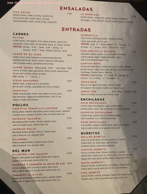 Online Menu Of Viva Tacos And Tequila Restaurant Charleston South