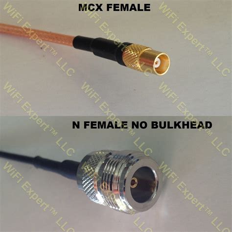 LMR100 MCX FEMALE To N FEMALE Coaxial RF Pigtail Cable RF Coaxial