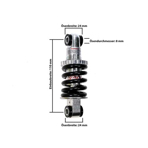 Fahrrad Feder Rahmen Dämpfer SuspensionTC Shengge 110 mm Kinderrad 45