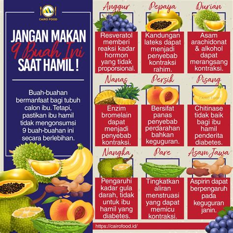 Jangan Makan 9 Buah Ini Ketika Sedang Hamil Cairo Food