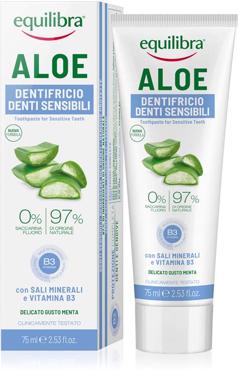 Equilibra zubná pasta Aloe Sensitive 75 ml Teta drogérie eshop