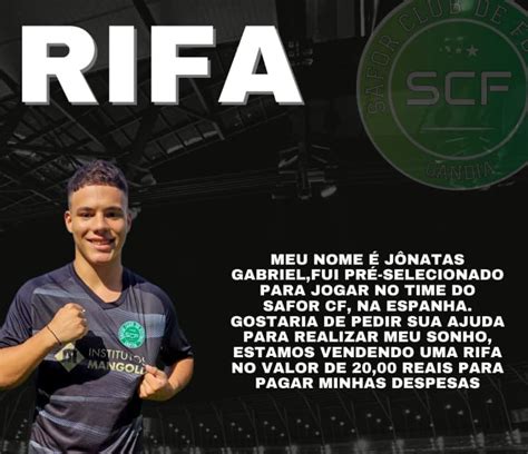 Rifa Beneficente Para O Atleta J Natas Gabriel