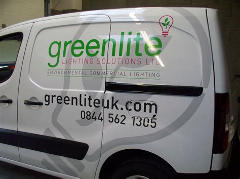 Van lettering, part of a fleet for ‘Greenlite Lighting Solutions ...