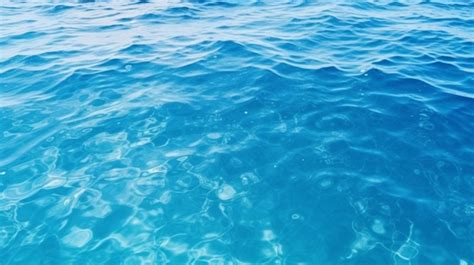 Aesthetic Blue Sea Water Surface Texture Background Sea Texture Deep Water Sea Water