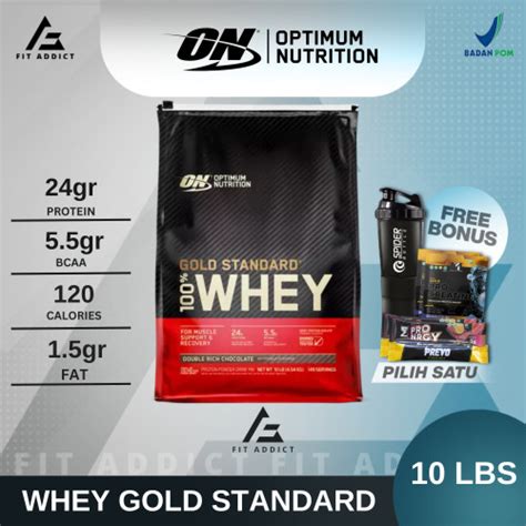 Jual On Wgs Whey Gold Standard 10 Lbs Lb 10lbs 10lb Whey Protein Isolate Strawberi Tanpa