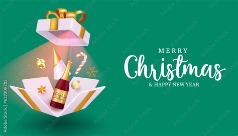 Merry Christmas Greeting Text Vector Design Christmas Invitation Card