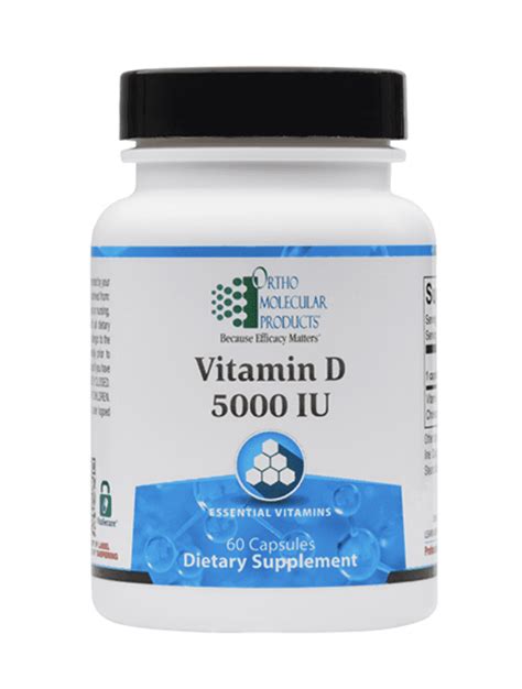 Vitamin D Iu Capsules By Ortho Molecular Products Walmart