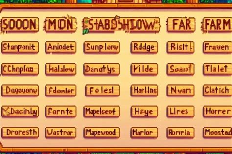 Stardew Valley Farm Name Generator