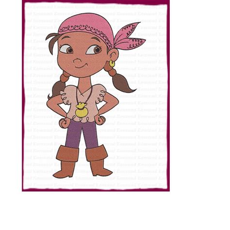 Izzy Jake And The Never Land Pirates Fill Embroidery Design Inspire