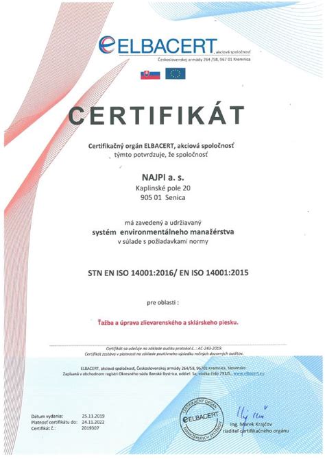 Certifik Ty A Povolenia Najpi Sk