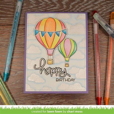 Hot Air Balloon Birthday Card