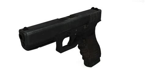 Glock 18C Free 3D Model 3ds Obj Blend Fbx Free3D