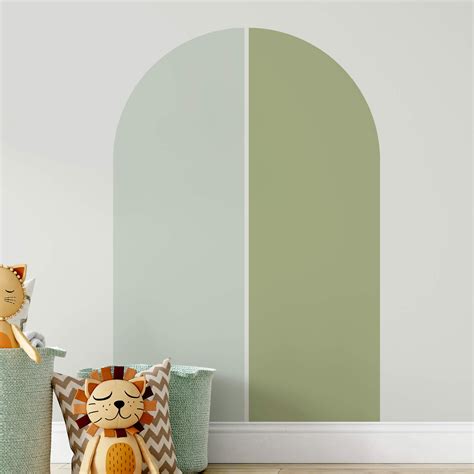 Muursticker Arches Set Van Pastel Mint En Pistache Wall Art Nl