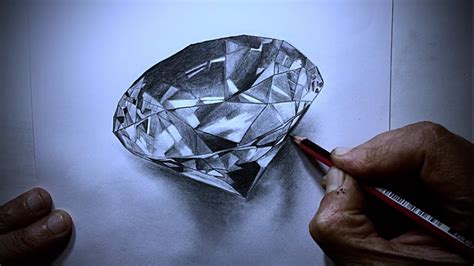 How To Draw A Realistic Diamond Step By Step رسم سهلكيف ترسم جوهرة