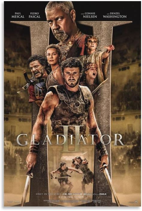 Amazon Movie Gladiator Ii Poster Canvas Art Poster And Wall