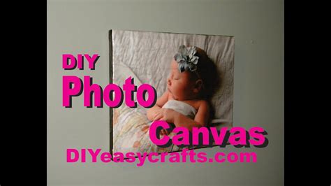 How To Make A Mod Podge Photo Canvas Diy YouTube