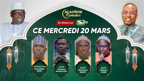 DIRECT ACADÉMIE RAMADAN AVEC BABACAR KASSÉ PR MADIAMA FALL ET