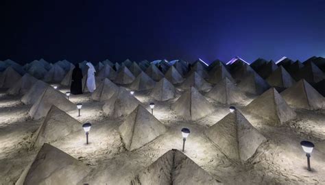 L Installazione Nel Deserto Di Abu Dhabi Che Si Muove Col Vento