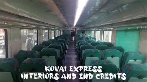 Ac Chair Car And Nd Sitting Lhb Interiors With End Credits Kovai