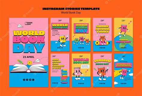 Premium Psd World Book Day Instagram Stories