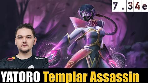 🔥yatoro Playing Templar Assassin Hc 7 34e Dota 2 Highest Mmr Match Dota2 Dota2gameplay Youtube