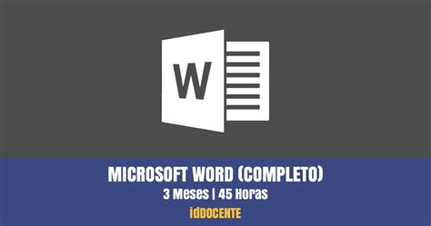 Curso Online De Microsoft Word 2019 IdDOCENTE