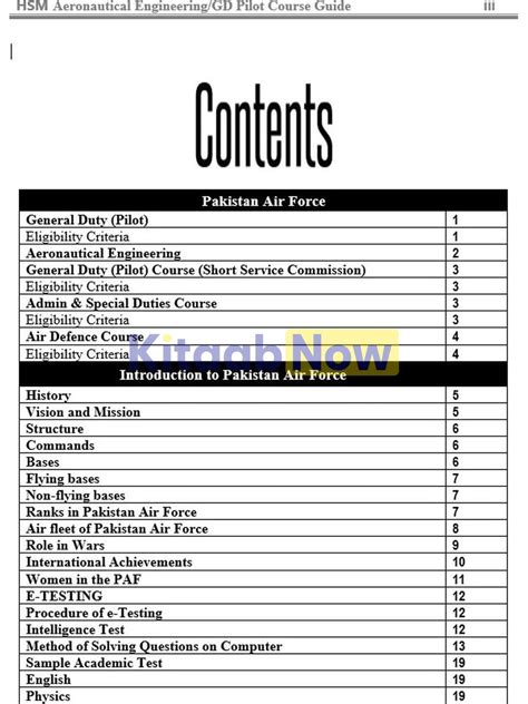 Paf Gd Pilot Aeronautical Engineering Guide Kitaabnow