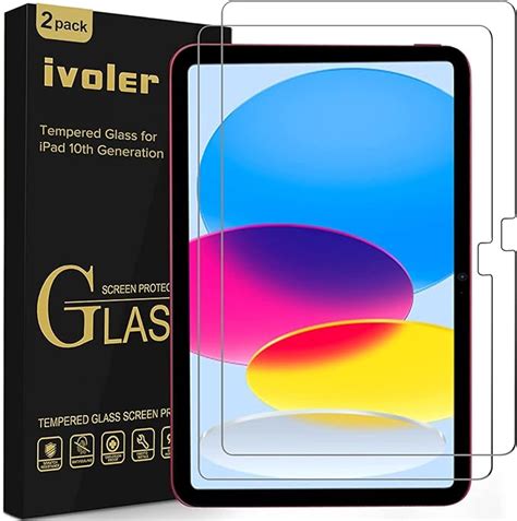 Ivoler Pack De Film De Protection D Cran En Verre Tremp Pour Ipad