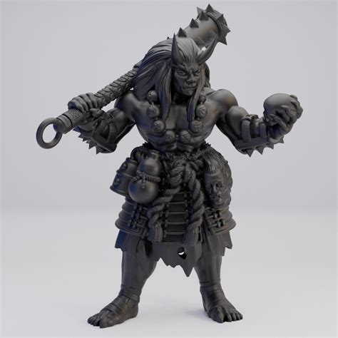 Hot Goblin 侍鬼 ミニチュア 金棒 生首 ホットゴブリン